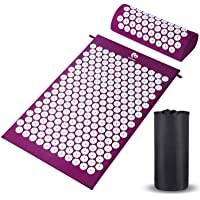 Esterilla Acupresion Kit de Masaje con Almohada - Estera de Acupresión Esterilla Masaje para Espalda- Cuello- Dolores de…